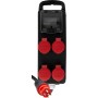 Portabler Stromverteiler BSV P T25/5 400V/16A FI, 4x T25 Steckdosen, Stecker T25, Kabel 2m H07RN 5G2.5 schwarz *CH*