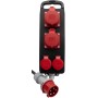 Portabler Stromverteiler BSV P 400V/16A, 2x CEE Steckdosen, 2x T25 Steckdosen, CEE Stecker, Kabel 2m 5G2,5 schwarz *CH*