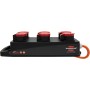 Portabler Stromverteiler BSV P T25/5 400V/16A, 6x T25 Steckdosen, Stecker T25, Kabel 2m N07V3V3 5G2.5 orange *CH*