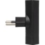 cleverLINE Abzweigstecker flach 2-fach schwarz, drehbar bis 300° *CH*