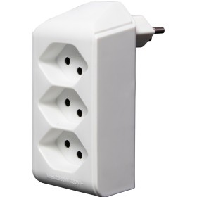 cleverLINE Abzweigstecker 3-fach weiss, drehbar bis 300° ohne Aufhänger *CH*