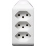 cleverLINE Abzweigstecker 3-fach weiss, drehbar bis 300° ohne Aufhänger *CH*