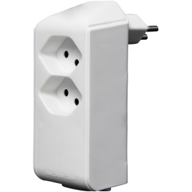 cleverLINE Abzweigstecker 2+1 fach weiss, drehbar bis 300° ohne Aufhänger *CH*