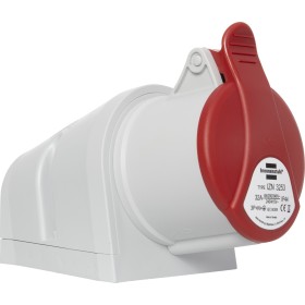 CEE-Wandsteckdose IP44 / CEE-Wandsteckdose für den Aussenbereich (400V/32A, ideal für Baustellen oder Industrie)