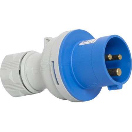 CEE-Stecker IP44 für den Aussenbereich (230V, 16A, ideal für Camping oder Industrie)