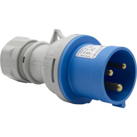 CEE-Stecker IP44 für den Aussenbereich (230V, 32A, ideal für Camping oder Industrie)