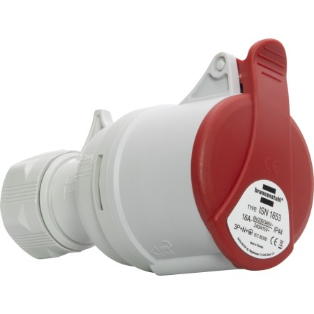 CEE-Kupplung 400V/16A für die Verwendung im Aussenbereich (IP44, mit schraubbare Anschlusstechnik, 5-polig)