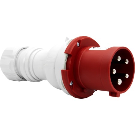 CEE-Stecker 63A (Starkstrom-Stecker 400V, 5-polig, spritzwassergeschützt IP44)