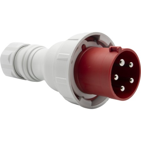 CEE-Stecker 63A (Starkstrom-Stecker 400V, 5-polig, Staub- und wasserdicht IP67)