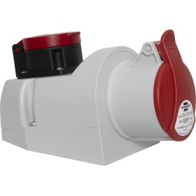 Kombi-Wandsteckdose IP44 (Steckdosen: Steckdosen: CEE 400V/16A und T25)