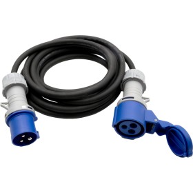 CEE Verlängerungskabel 3-polig 230V/16A, 5m 3G2,5 schwarz