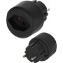 Reisestecker / Reiseadapter schweizer Stecksystem in Ländern mit Schutzkontakt Stecksystem