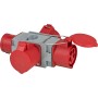 CEE Adapter Stromverteiler IP44 1x CEE Stecker 400V/32A & 3x CEE Steckdosen 400V/32A