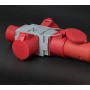 CEE Adapter Stromverteiler IP44 1x CEE Stecker 400V/32A & 3x CEE Steckdosen 400V/32A