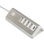 brennenstuhl®estilo Mehrfach USB Ladegerät / USB Ladestation mit hochwertiger Edelstahloberfläche