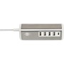 brennenstuhl®estilo Mehrfach USB Ladegerät / USB Ladestation mit hochwertiger Edelstahloberfläche