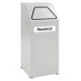 Abfalltrennung 65, RAL 7035/7035, verz. Innenbehälter, 65 Liter