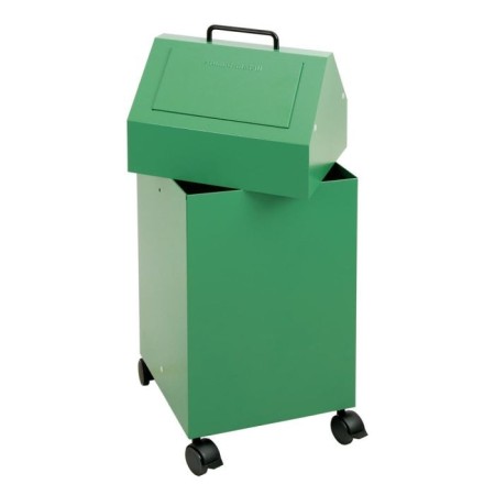 Abfalltrennung 45, fahrbar, RAL 6024/6024, 45 Ltr.