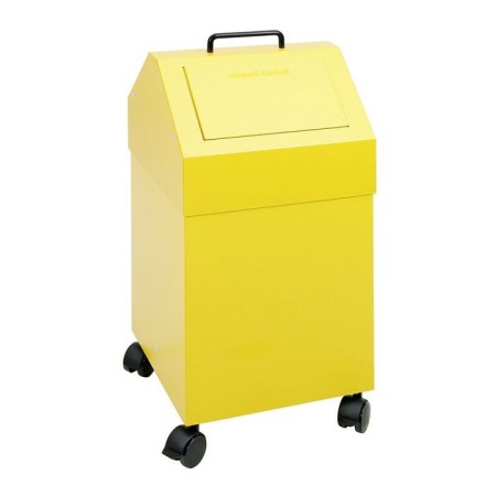 Abfalltrennung 45, fahrbar, RAL 1003/1003, 45 Ltr.