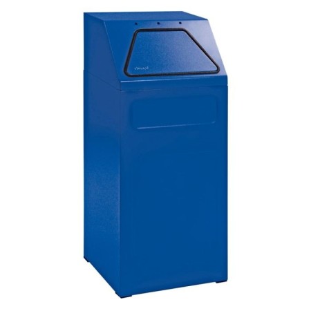 Abfalltrennung 65, RAL 5010/5010, verz. Innenbehälter, 65 Liter