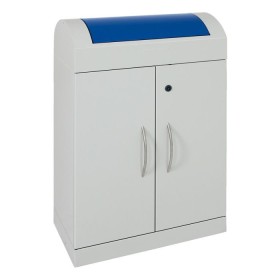 Abfalltrennung TD 1, RAL 7035/RAL 5010, verz. Innenbehälter, 1x90 Liter Abfalltrennung TD 1, RAL 7035/RAL 5010, verz. Innenbehälter, 1x90 Liter