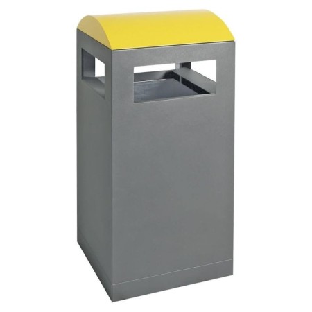 Abfalltrennung A³, anthrazitgrau/1003, verz. Innenbehälter, 90 Liter