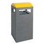 Abfalltrennung A³, anthrazitgrau/1003, verz. Innenbehälter, 90 Liter