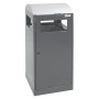 Abfalltrennung A³-ES, anthrazitgrau/Edelstahl, verz. Innenbehälter, 90 Liter