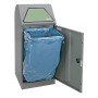 Abfalltrennung Modul-Vario 75, graualu-struktur, ProSlide-System, 75 Liter