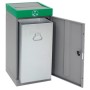 Abfalltrennung ProTec-Plus, graualu/6024, verz. Innenbehälter, 70 Liter