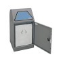 Abfalltrennung Modul-Vario 45, graualu-struktur, verz. Innenbehälter, 45 Liter
