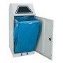 Abfalltrennung Modul-Vario 120, lichtgrau, ProSlide-System, 120 Liter, Trethebel