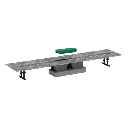 hansgrohe uBox universal Komplettset 120 cm, Standardinstallation für Duschrinnen Fertigsets