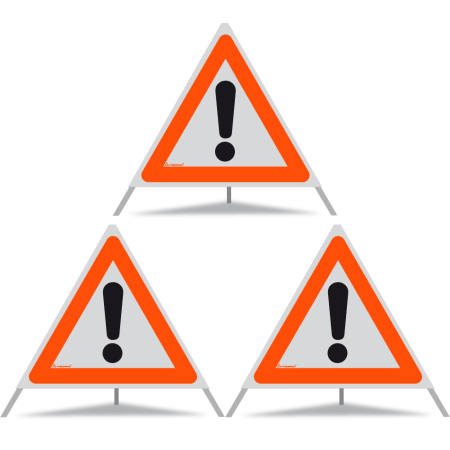 TRIOPAN Faltsignal 70 R1 Reflektierend mit Etui (3x Andere Gefahren)