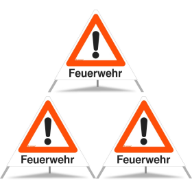 TRIOPAN Faltsignal 70 Tagesleuchtend mit Etui (3x Feuerwehr) TRIOPAN Faltsignal 70 Tagesleuchtend mit Etui (3x Feuerwehr)
