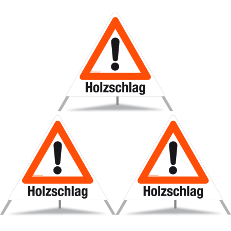 TRIOPAN Faltsignal 70 Tagesleuchtend mit Etui (3x Holzschlag)
