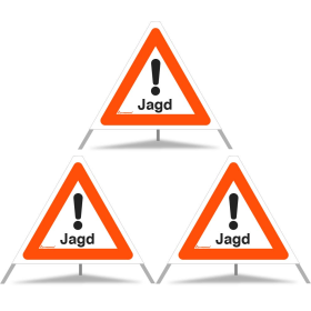 TRIOPAN Faltsignal 60 Tagesleuchtend mit Etui (3x Jagd) TRIOPAN Faltsignal 60 Tagesleuchtend mit Etui (3x Jagd)