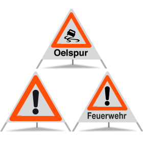 TRIOPAN Faltsignal 90 Kombi R1 Reflektierend mit Etui (Oelspur - Andere Gefahren - Feuerwehr) TRIOPAN Faltsignal 90 Kombi R1 Reflektierend mit Etui (Oelspur - Andere Gefahren - Feuerwehr)