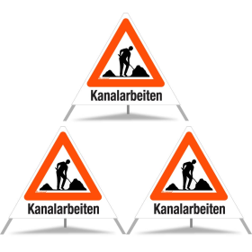 TRIOPAN Faltsignal 70 Tagesleuchtend mit Etui (3x Kanalarbeiten) TRIOPAN Faltsignal 70 Tagesleuchtend mit Etui (3x Kanalarbeiten)