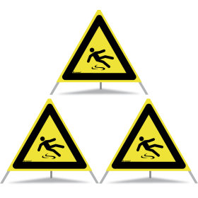 TRIOPAN Faltsignal 70 Tagesleuchtend mit Etui (3x Rutschgefahr) TRIOPAN Faltsignal 70 Tagesleuchtend mit Etui (3x Rutschgefahr)