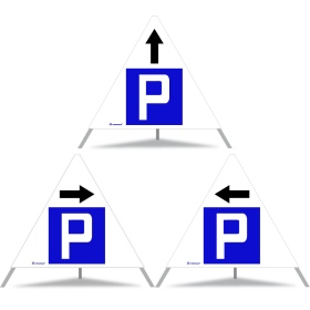TRIOPAN Faltsignal 70 Tagesleuchtend Kombi mit Etui (3x Parkieren gestattet) TRIOPAN Faltsignal 70 Tagesleuchtend Kombi mit Etui (3x Parkieren gestattet)