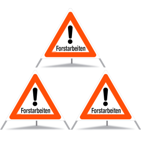 TRIOPAN Faltsignal 90 Tagesleuchtend mit Etui (3x Forstarbeiten) TRIOPAN Faltsignal 90 Tagesleuchtend mit Etui (3x Forstarbeiten)