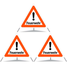 TRIOPAN Faltsignal 70 Tagesleuchtend mit Etui (3x Feuerwehr) TRIOPAN Faltsignal 70 Tagesleuchtend mit Etui (3x Feuerwehr)