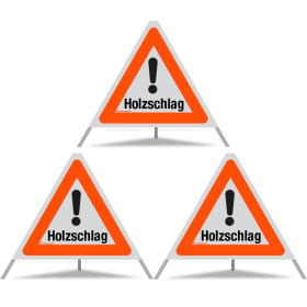 TRIOPAN Faltsignal 70 R1 Reflektierend mit Etui (3x Holzschlag)