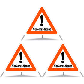 TRIOPAN Faltsignal 90 Tagesleuchtend mit Etui (3x Verkehrsdienst) TRIOPAN Faltsignal 90 Tagesleuchtend mit Etui (3x Verkehrsdienst)