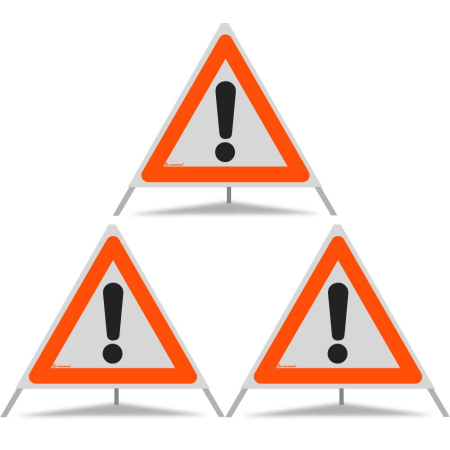 TRIOPAN Faltsignal 70 R1 Reflektierend mit Etui (3x Andere Gefahren)