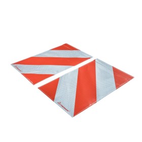 Markierungsfahne stark reflektierend mit Flach-Alu R2 Retro-reflektierend 25x40cm ( Paar )