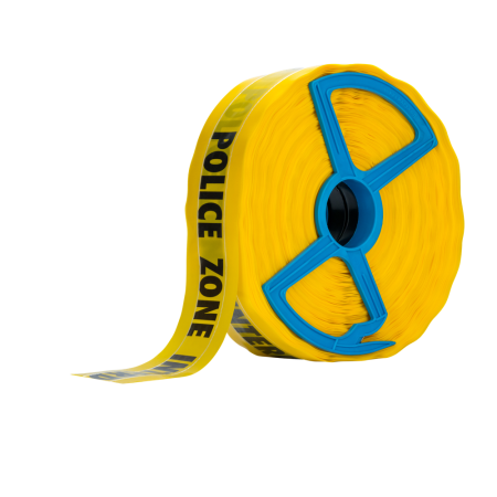 Absperrband 250m g/s Fadenverstärkt "POLICE ZONE INTERDITE"