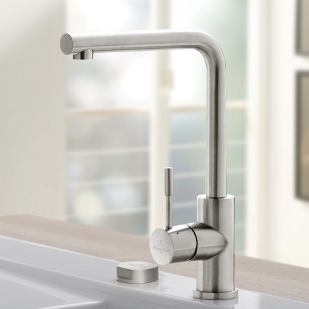 Villeroy & Boch Modern Steel Einhebel-Küchenarmatur