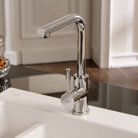 Villeroy & Boch Modern Steel Einhebel-Küchenarmatur